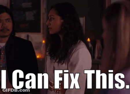 Woman Says I Can Fix This Next To Man GIF