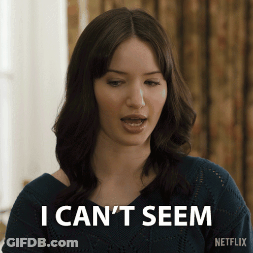 Woman Says I Can't Seem In Netflix Ad GIF