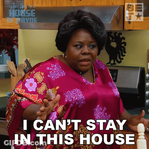 Woman Says I Can't Stay In This House GIF