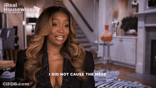 Woman Says I Did Not Cause Mess Real Housewives Out Of Context GIF