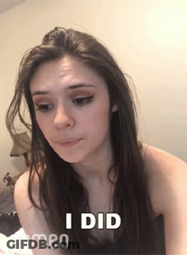 Woman Says I Did Selfie GIF