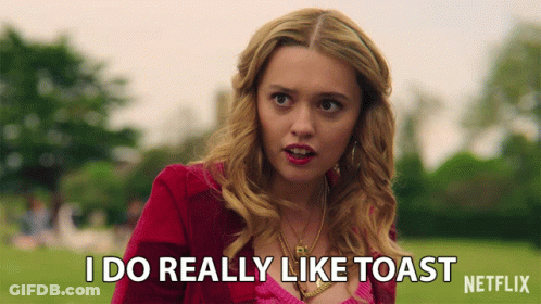 Woman Says I Do Really Like Toast GIF