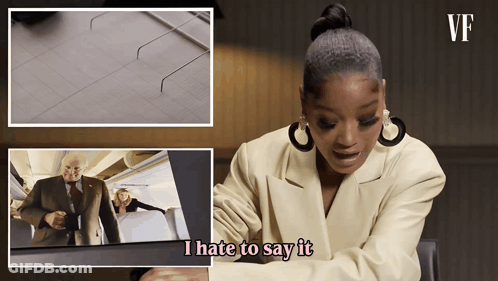Woman Says I Hate To Say It Next To Man GIF