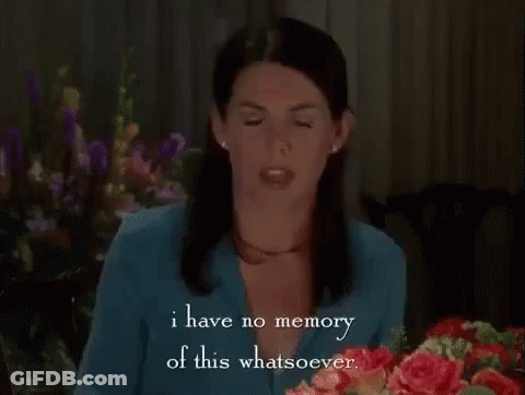 Woman Says I Have No Memory Of This Whatsoever GIF
