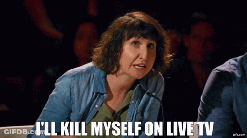 Woman Says I'll Kill Myself On Live TV GIF
