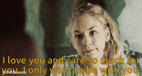 Woman Says I Love You And Care So Much For You GIF