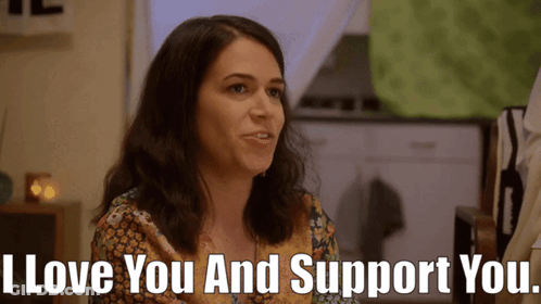 Woman Says I Love You And Support You GIF