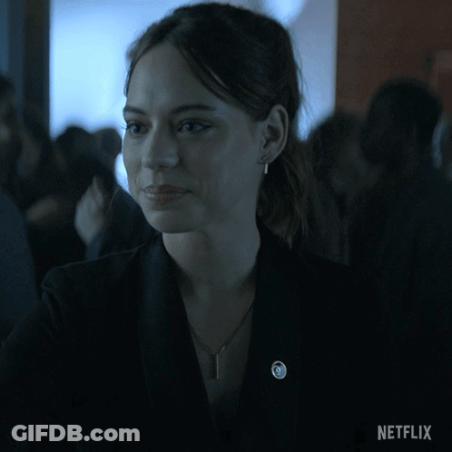 Woman Says I'm Glad You Made It In Netflix Ad GIF