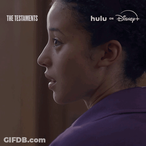 Woman Says I'm In Love In Front Of Testaments Poster GIF