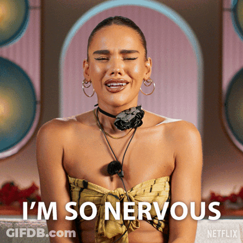 Woman Says I'm So Nervous Netflix Ad GIF
