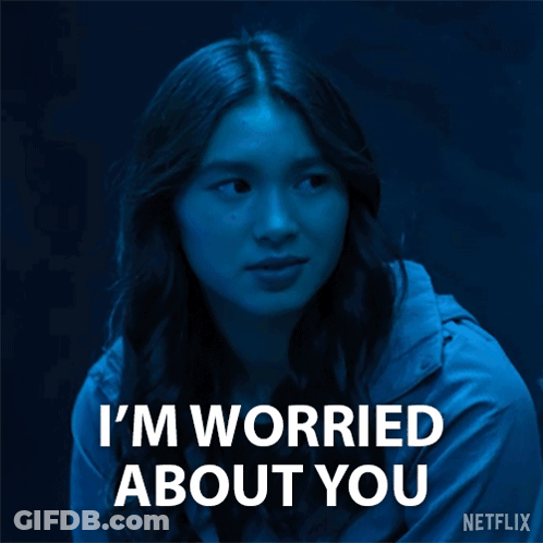 Woman Says I'm Worried About You In Netflix Ad GIF