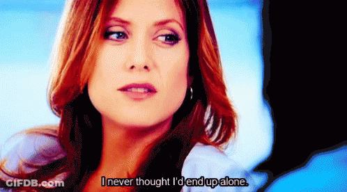 Woman Says I Never Thought I'd End Up Alone GIF