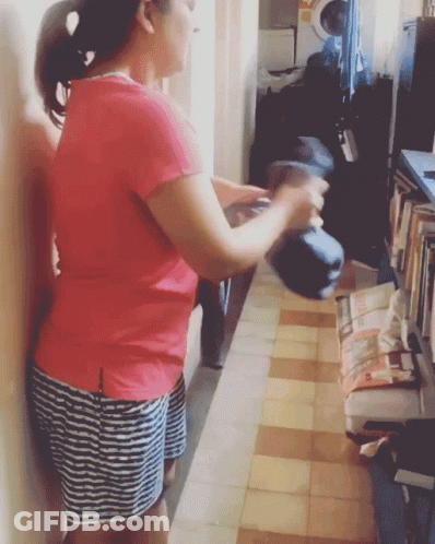 Woman Says I Peed A Little In Front Of World Map GIF