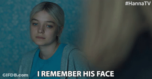 Woman Says I Remember His Face Hanna TV Ad GIF