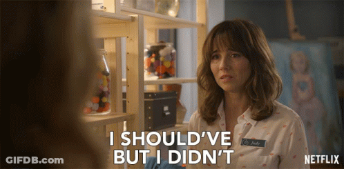 Woman Says I Should've But I Didn't Netflix Ad GIF