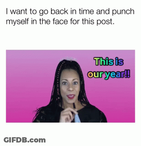 Woman Says I Want To Go Back In Time And Punch Myself In The Face GIF