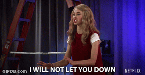 Woman Says I Will Not Let You Down Netflix Ad GIF