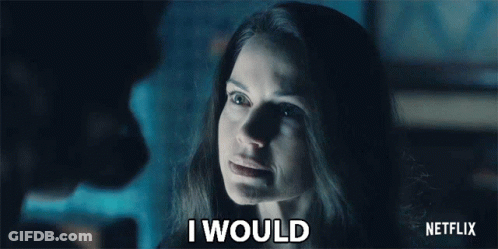 Woman Says I Would In Netflix Ad GIF