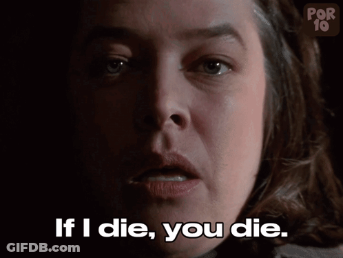 Woman Says If I Die You Die In Dark Room GIF