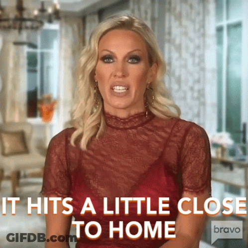 Woman Says It Hits Close To Home On Bravo GIF