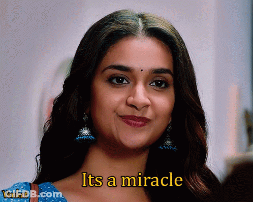Woman Says It's A Miracle In Yellow GIF