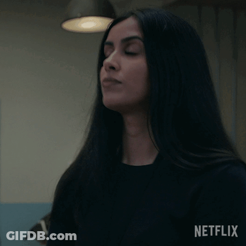 Woman Says It's Difficult To Explain Netflix Advertisement GIF