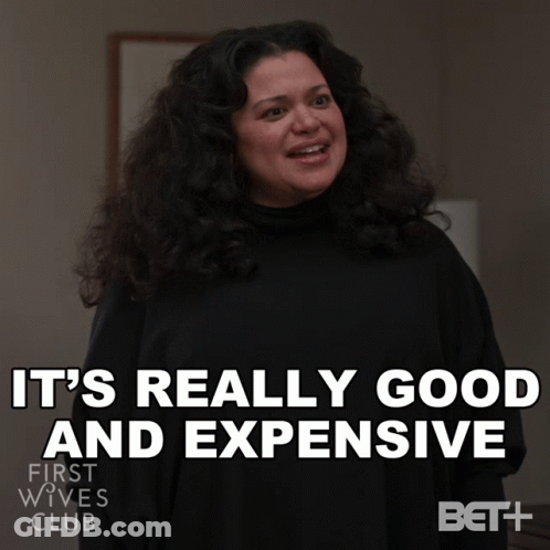 Woman Says It's Expensive In Front Of Pictures GIF