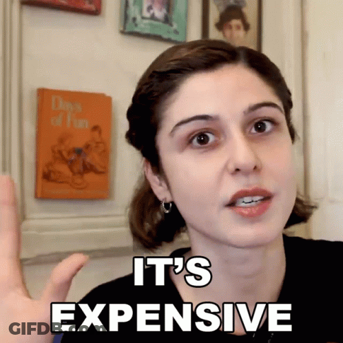 Woman Says It's Expensive In Front Of Pictures GIF