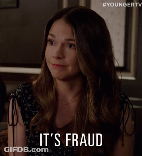 Woman Says It's Fraud With Younger TV Logo GIF