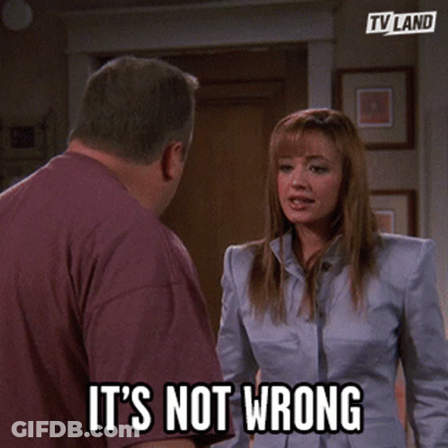 Woman Says It's Not Wrong To A Man GIF