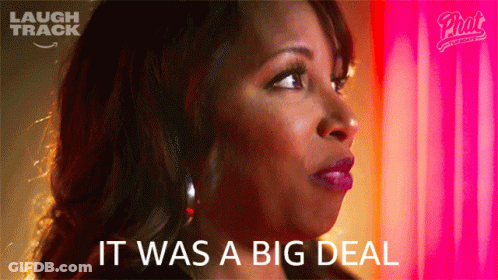 Woman Says It Was A Big Deal Pink GIF