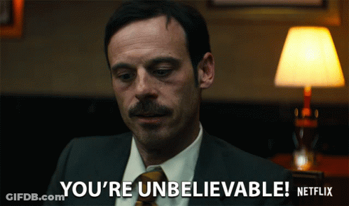 Woman Says It Was Unbelievable In Crowded Room GIF