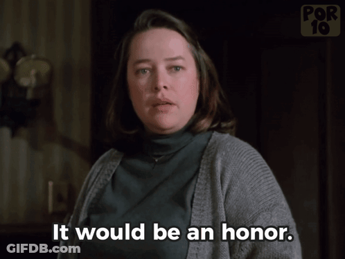 Woman Says It Would Be An Honor In Grey Sweater GIF