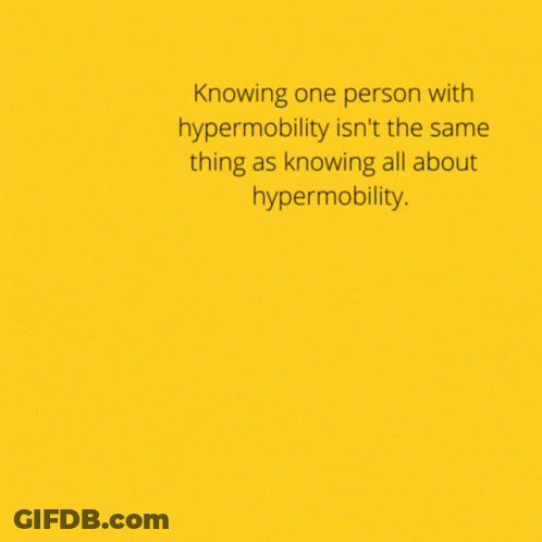 Woman Says Knowing One Person With Hypermobility GIF