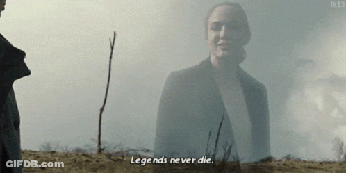 Woman Says Legends Never Die In Field GIF