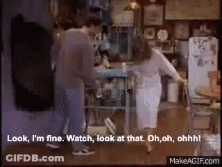Woman Says Look I'm Fine To Man GIF