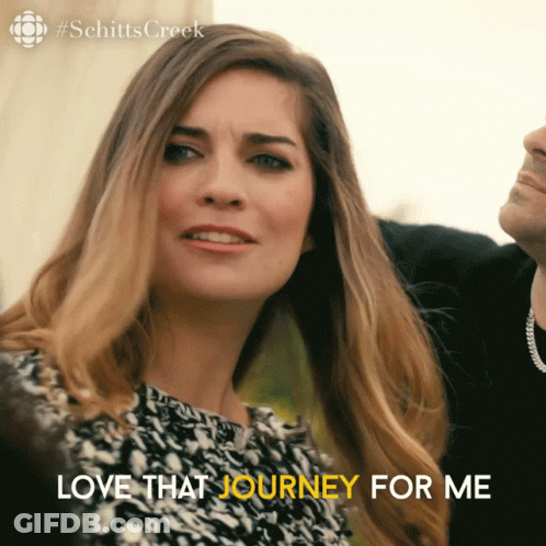 Woman Says Love That Journey For Me Man Watches GIF