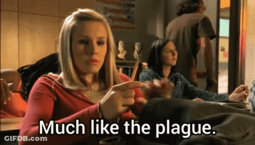 Woman Says Much Like The Plague Holding Pen GIF