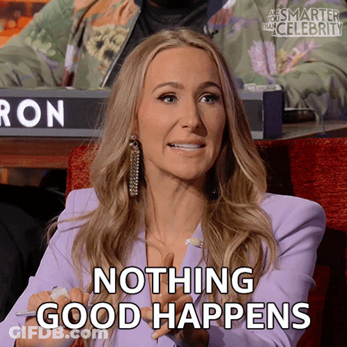 Woman Says Nothing Good Happens In Front Of Ron GIF
