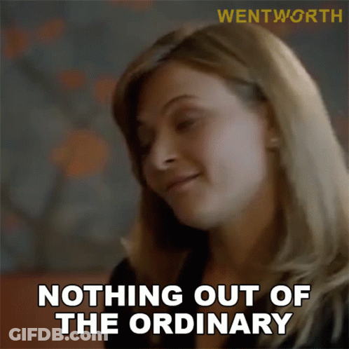 Woman Says Nothing In Front Of Wentworth Logo GIF