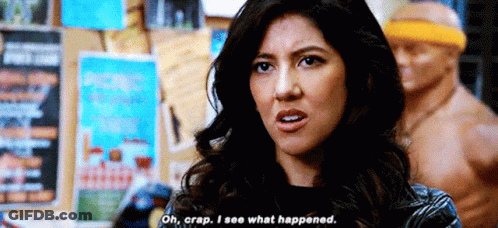 Woman Says Oh Crap I See What Happened GIF