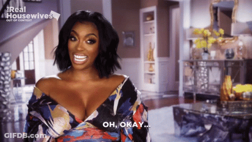Woman Says Oh Okay Real Housewives Poster GIF