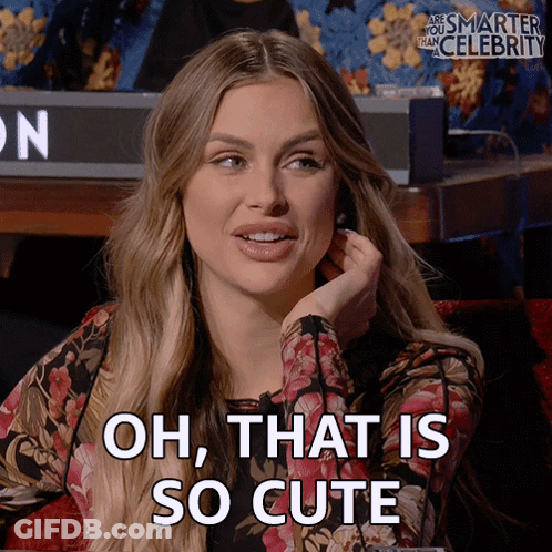 Woman Says Oh That Is So Cute In Floral Dress GIF