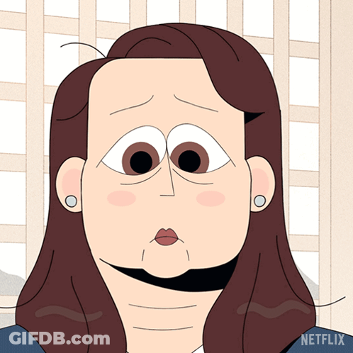 Woman Says Okay In Front Of Netflix Logo GIF