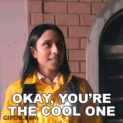 Woman Says Okay You're The Cool One GIF