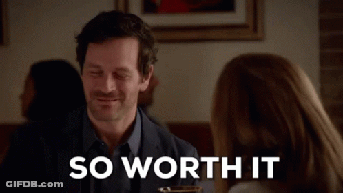 Woman Says So Worth It Man Smiling GIF