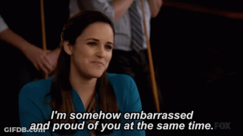 Woman Says Somehow Embarrassed And Proud Of You At The Same Time Fox GIF