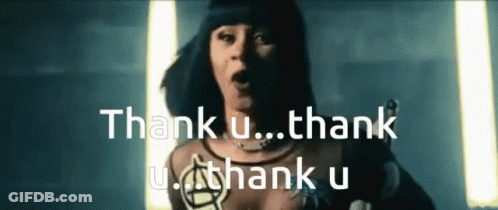 Woman Says Thank U Repeatedly GIF
