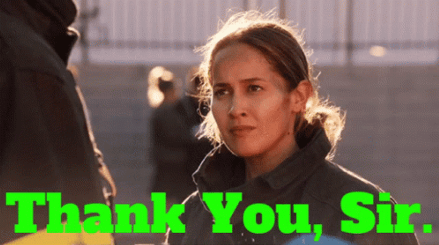 Woman Says Thank You Sir GIF