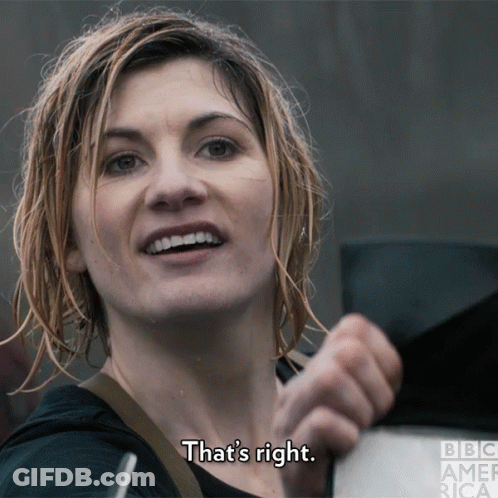 Woman Says That's Right BBC America GIF